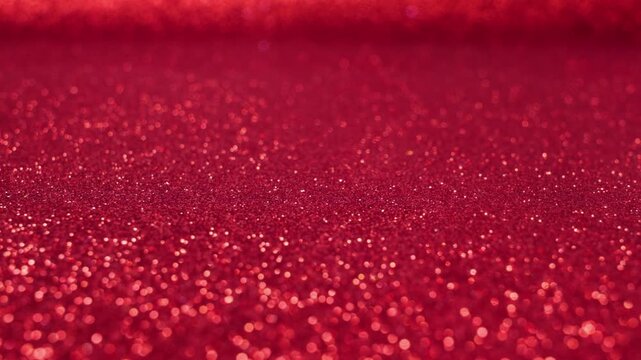 Red texture with shiny glittering stars Real Footage, glowing beauty and cosmetics pattern motion design element Real Footage , Christmas valentine