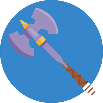 A traditional Viking battle axe with a broad, curved blade, symbolizing strength, combat, and Norse warrior culture.