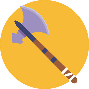 Viking Battle Axe &ndash; A traditional double-headed axe used by Vikings, symbolizing strength and combat.