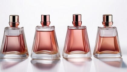 perfume bottle white isolate background