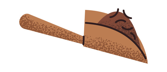 Wooden measuring tea spoon sticker