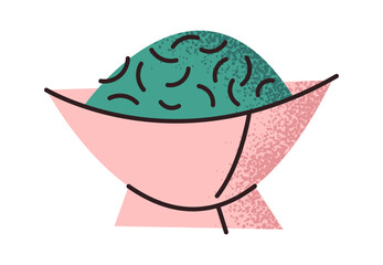 Fresh dried green tea bowl