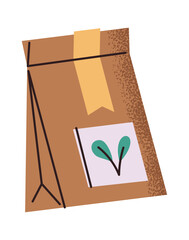 Green tea craft paper bag