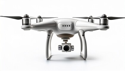 drone with camera white isolate background
