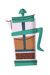 Glass teapot with internal infuser