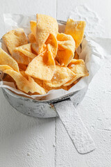 Tasty and homemade angel wings deep fried in oil.