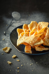 Sweet and fresh angel wings deep fried in oil.