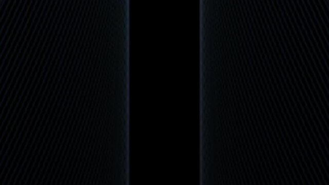 Ultramodern glowing blue wires converge toward a central dark void in a perspective-driven composition. This high-energy vj loop features sharp, digital lines perfect for techno or cyber sets.