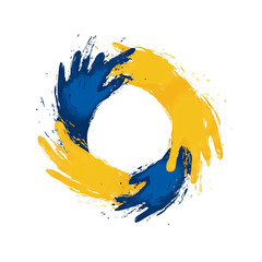 Intertwined hands symbolizing Autism Awareness Day, World Down Syndrome Day