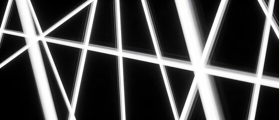 白い光跡が漂うシンプルで洗練された背景