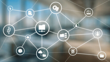 Concept of managing online folders with digital file organization, cloud storage, and secure sharing. Online folders improve workflow, online folders ensure access control. Gist