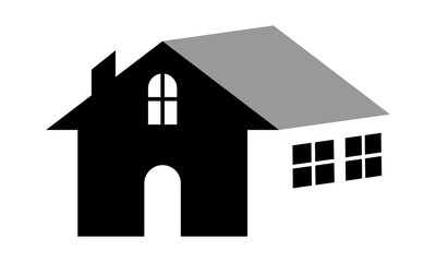 Fototapeta premium black home property logo