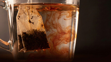 Tea bag plunge bubbles