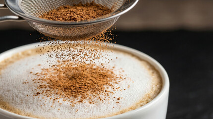 Cinnamon powder sieve dust