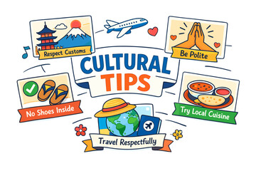 Cultural tips for respectful travel: customs, politeness, local cuisine, no shoes inside