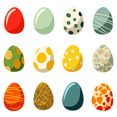 Easter set o of decorations, seamless pattern. Vtctor Easter decorations.Background, elements