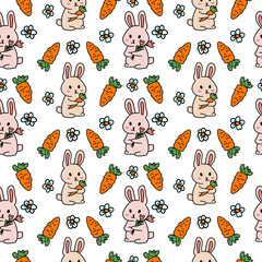 Seamless Easter vector pattern for decoration	
