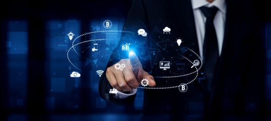 Digital business ecosystem integrating multiple business, ecosystem, and technology elements in a seamless digital network Vouch
