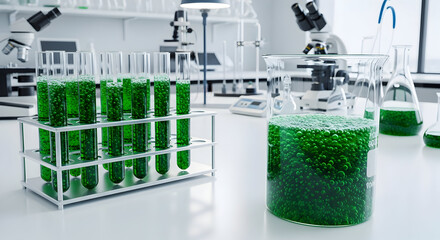 Green Algae Research in a Modern Laboratory Setting.