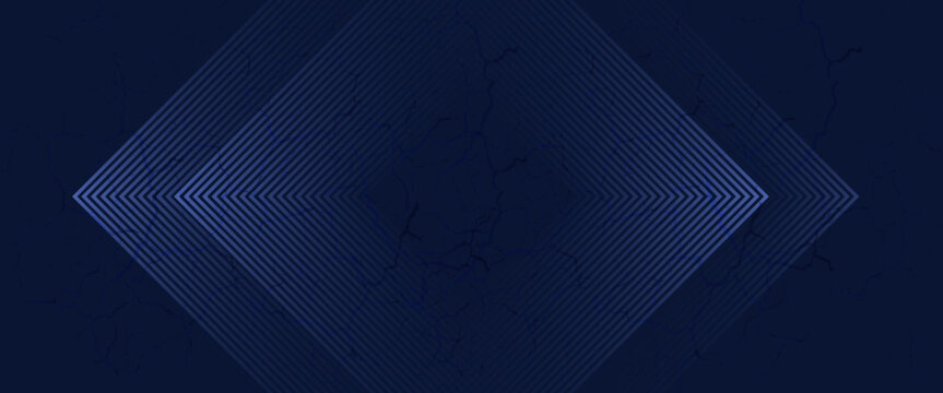 Symmetrical Chevron Lines Gradient Background in Dark Navy Blue with Subtle Light Blue Tones Creating a Sophisticated and Modern Geometric Pattern.vector illustration.