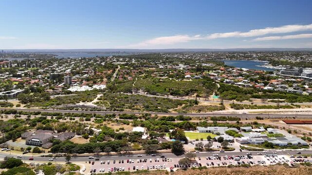 Swanbourne Beach, Perth, Western Australia &ndash; 4K Aerial Drone Footage of White Sand Beach, Turquoise Ocean, Coastal Residental Suburb, Shoreline, Clear Water, Indian Ocean Coast, Nearby Cottesloe Beach
