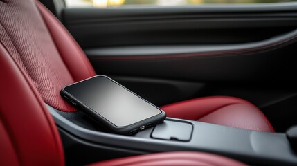Smartphone stuck in car seat gap