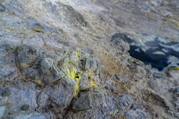 Exploring the vibrant colors and textures of a volcanic landscape in Russia