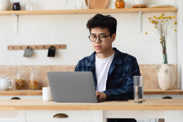 Modern education, study, work remotely, office at home. Be safe and new normal during covid-19...