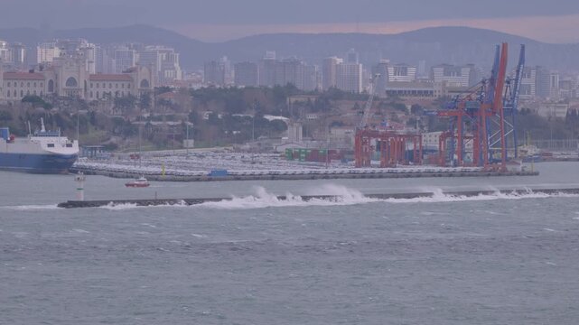 A view of the Asian continent from Topkapi Palace in Istanbul.