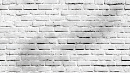 Obraz premium White Brick Wall Texture in Black and White