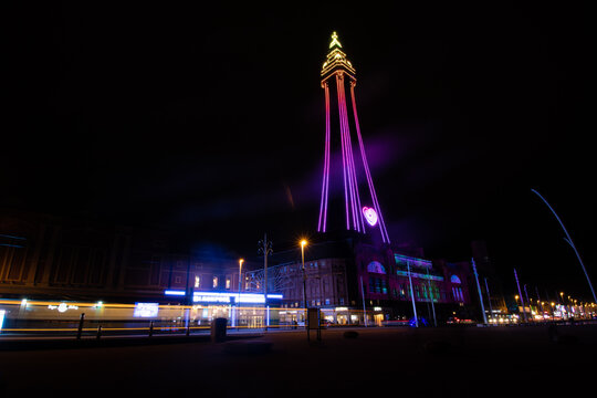 Blackpool Tower at night