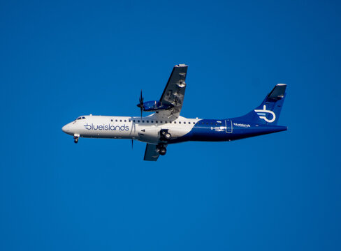 Blue Islands flight to Guernsey