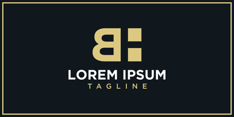 BH logo negative space design © EDY