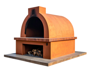 Brick oven illustration with transparent background for culinary and food industry projects