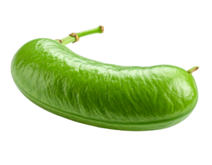 Green fruit isolated on transparent background