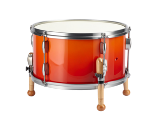 Isolated image of a small drum with a transparent background