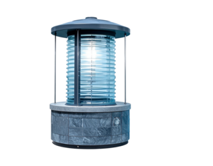 Modern cylindrical lamp design on a transparent background vector illustration