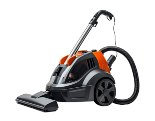 Modern vacuum cleaner isolated on transparent background for cleaning tasks