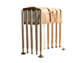 Row of wooden matches isolated on a transparent background