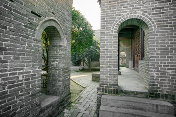 The ancient buildings of the Chen Family Courtyard in the ancient city of Shangqiu, Henan Province, China