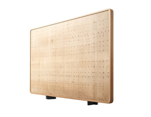 Wooden board isolated on transparent background copy space