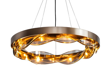 Modern Pendant Light Isolated on white background Modern chandelier isolated on background