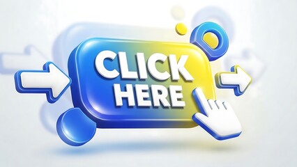 Click Here Button Cursor Pointer.