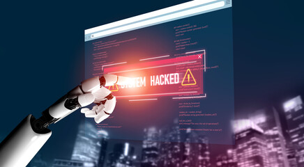 AI artificial intelligence protects systems from cyber threats through automated monitoring, smart...