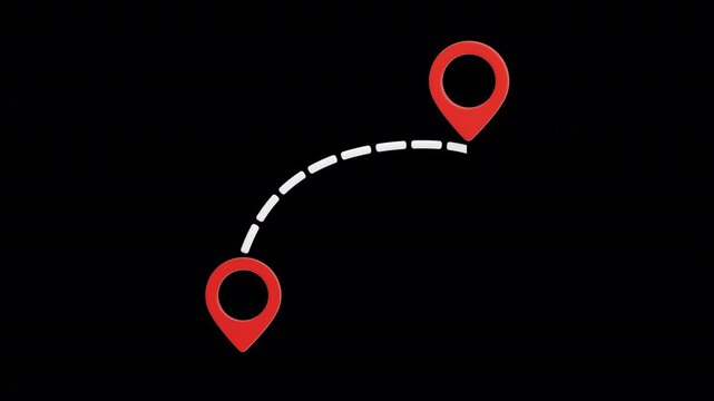 3D Location icon animation