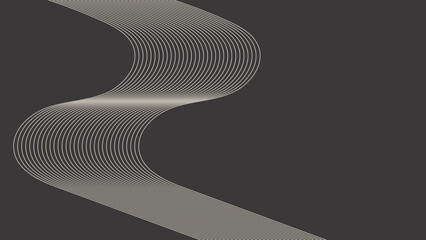 Abstract Waveform Design on Black Background