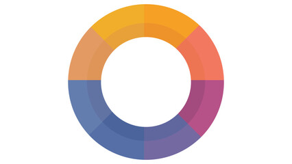 Colorful Multi-Segment Circle Chart