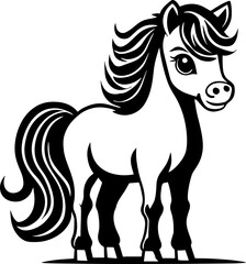 Cartoon Pony Horse Illustration