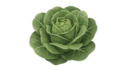 Obraz premium cabbage on white background