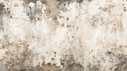 Fototapeta premium Texture of a Weathered Medieval Plaster Wall With Faded Pigments and Soft Natural Light Highlighting the Details in the Setting